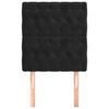 vidaXL Zagł&oacute;wek czarny 80x7x118/128 cm aksamit