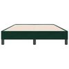 vidaXL Ł&oacute;żko typu Box Spring bez materaca Ciemnozielone 120x220 cm