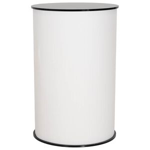 vidaXL Lada targowa Czarny i Biały &Oslash; 60 x 93 cm