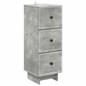 vidaXL Szafka z Szufladami Betonowy szary 33 x 34,5 x 90 cm
