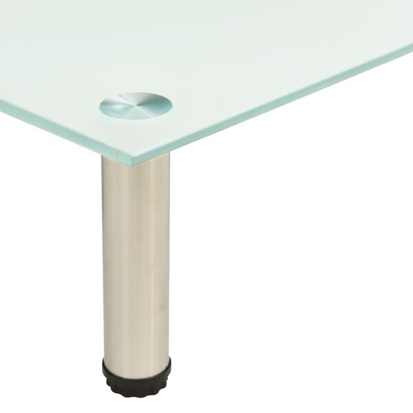 vidaXL Stojak pod TV, 100x35x17 cm, hartowane szkło mrożone