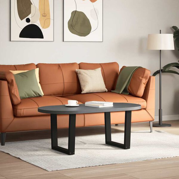 vidaXL Nogi do stolika kawowego w kształcie litery V 2 szt. Czarne 60x(42-43,3) cm Stal