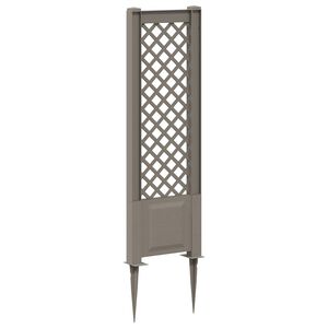 vidaXL Trellis z gwoździem PP Szary