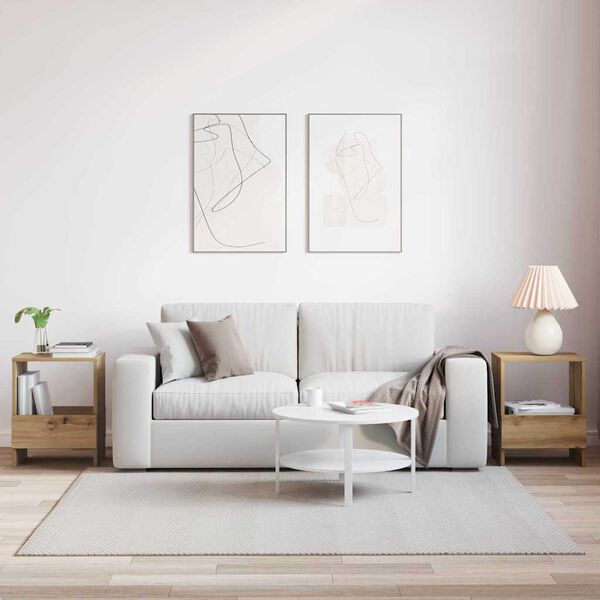 vidaXL Regał na gazety 2 pcs Dąb rzemieślniczy 35 x 30 x 45 cm