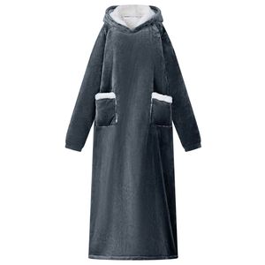 vidaXL Bluza-koc Granatowy M Fleece i Flanela