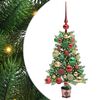vidaXL Choinka z 150 diodami LED z podstawą Zielony 65 cm PE