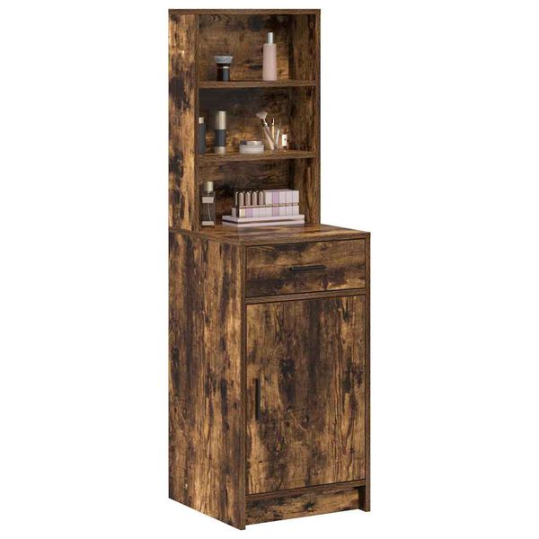 vidaXL Highboard z szufladą Dąb wędzony 40 x 40,5 x 135 cm