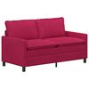 vidaXL Sofa Czerwone wino 156 x 81 x 87,5 cm Welur