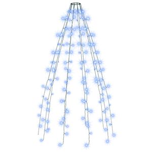 vidaXL Siatka lampek choinkowych, 150 niebieskich diod LED, 150 cm