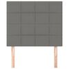 vidaXL Zagłówek ciemnoszary 80x5x118/128 cm tkanina