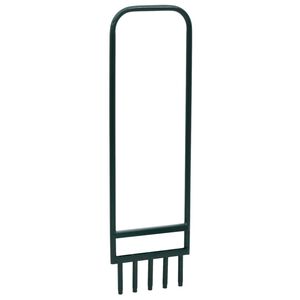 vidaXL Aerator do trawnika, z 5 pustymi zębami, zielony, malowana stal