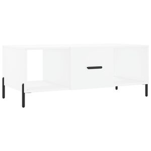 vidaXL Stolik kawowy, biały, 102x50x40 cm, materiał drewnopochodny