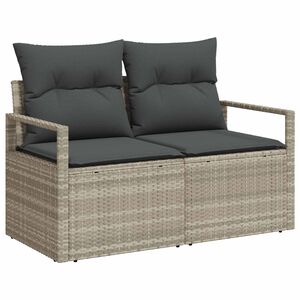 vidaXL Sofa Ogrodowa z poduszką 120 x 62 x 69 cm polirattan