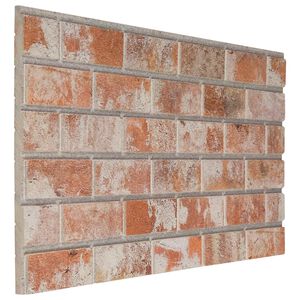 vidaXL Panele ścienne 10 szt. 100 x 50 cm pomarańczowy Pianka EPS