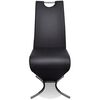vidaXL Krzesła stołowe, 2 szt., czarne, obite sztuczną sk&oacute;rą