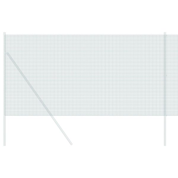 vidaXL Spawana siatka ogrodzeniowa Zielony 1.2 x 50 m Stal