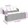 vidaXL Zestaw Sof na Ogr&oacute;d z przechowywaniem 9 pcs Szary polirattan