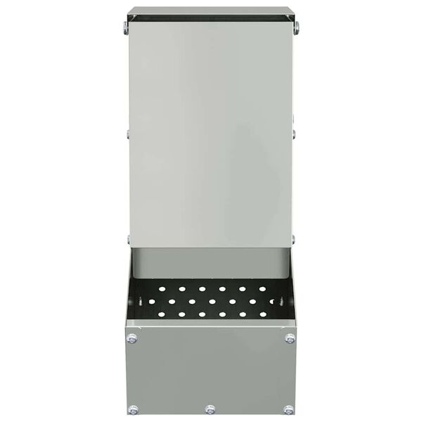 vidaXL Karma dla Kr&oacute;lik&oacute;w Srebrny 12,5 x 26 x 28,5 cm