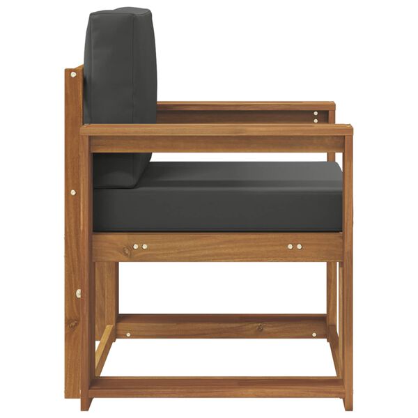 vidaXL Sofa na zewnątrz Lite drewno akacjowe i poliester Naturalny