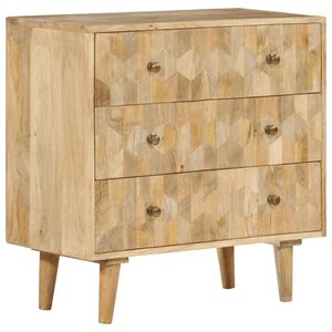 vidaXL Komoda, 70x35x70 cm, lite drewno mango