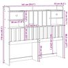 vidaXL Wezgłowie do ł&oacute;żka, z p&oacute;łkami, woskowy brąz, 135 cm, sosnowe