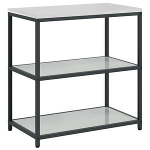 vidaXL Regal Kuchenny HATTEM srebrny 90 x 50 x 92 cm Stal