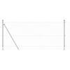 vidaXL Słupek ogrodzeniowy. Srebrny 25 x 0,8 m (25 x 25 mm siatka)