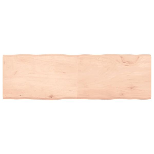 vidaXL Blat stołu, 160x50x(2-6)cm surowy, lity dąb naturalną krawędzią