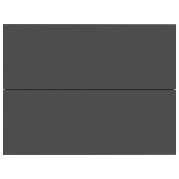 vidaXL Szafka nocna, szara, 40x30x30 cm, materiał drewnopochodny