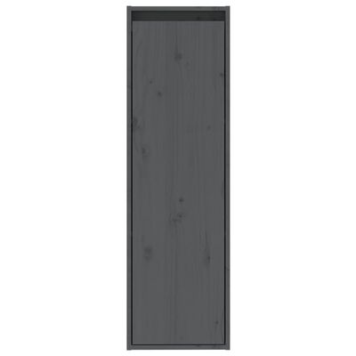 vidaXL Szafki ścienne, 2 szt., szare, 30x30x100 cm, drewno sosnowe