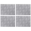 vidaXL Stopień 4 szt. 40 x 30 cm Srebrny Aluminium Prostokątny