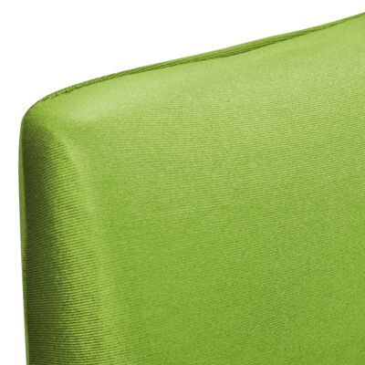 vidaXL Elastyczne pokrowce na krzesła w prostym stylu, 6 szt., zielone