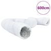 vidaXL Przew&oacute;d wentylacyjny, aluminium i PVC, 6 m, &Oslash;10 cm