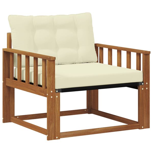 vidaXL Zestaw sof na zewnątrz Drewno akacji i tekstylen Naturalny