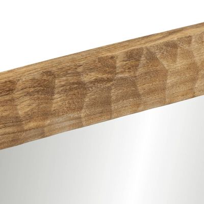 vidaXL Lustro łazienkowe, 50x70x2,5 cm, lite drewno mango i szkło
