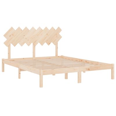 vidaXL Rama łóżka, 160x200 cm, lite drewno