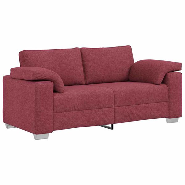 vidaXL Sofa Czerwone wino 180 x 77 x 82 cm tkanina