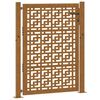 vidaXL Brama ogrodowa 100x150 cm Stal nierdzewna Krzyż wz&oacute;r