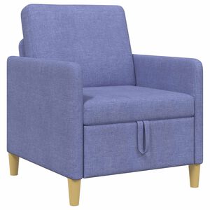 vidaXL Sofa z miejscem do przechowywania Niebieski dżins