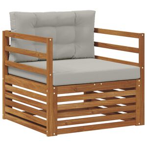 vidaXL Zestaw sof na zewnątrz Lite drewno akacjowe i poliester