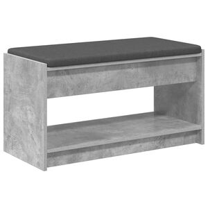 vidaXL Ławka w przedpokoju Betonowy Szary 83 x 38 x 45 cm