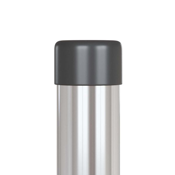 vidaXL Słupek ogrodzeniowy. 12 pcs Srebrny 110 cm