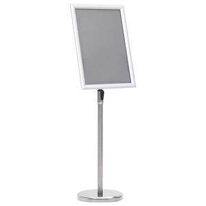 vidaXL Stojak na plakat A3, srebrny, stop aluminium