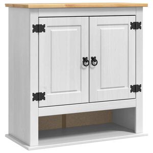 vidaXL Szafka wisząca z przechowywaniem Corona Biały 70 x 33 x 71,5 cm