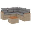 vidaXL Patio Sofa Set 5-osobowe Beige and Grey