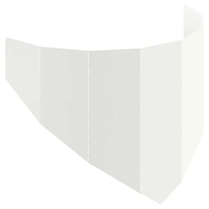 vidaXL Krawężnik do trawnika 100 x 45 cm Stal Biały
