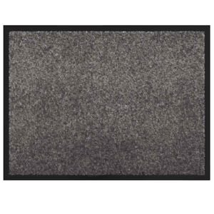 vidaXL Dywanik drzwiowy Jasnoszary 60 x 40 x 1.2 cm Tkanina Teddy