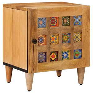 vidaXL Szafka Nocna Naturalny 40 x 33,5 x 46 cm Drewno z mango