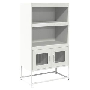 vidaXL Komoda biała 68x39x123 cm stal