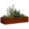vidaXL Doniczka Rusty 200x80x40 cm Stal nierdzewna